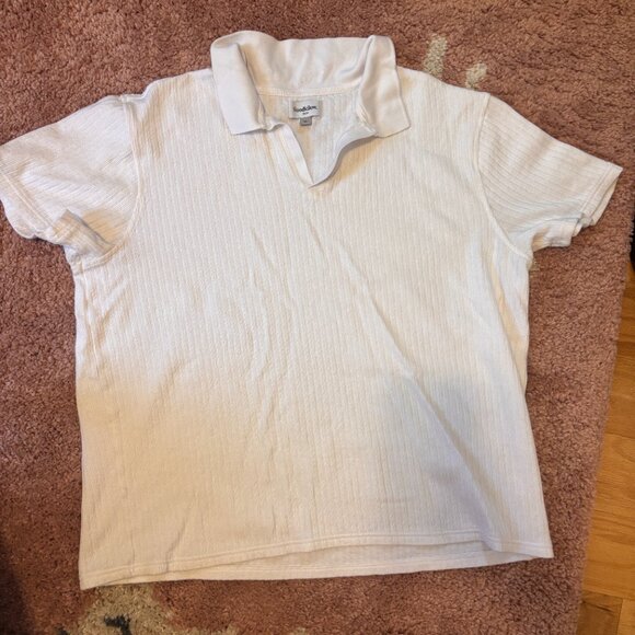 Goodfellow & Co Men's XL Shirt White Regular Fit Johnny Collared Polo Beach Vibe - Picture 3 of 5